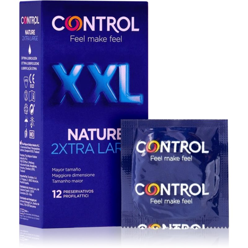 Control Nature 2XTRA Large XXL Préservatifs 12 Pcs