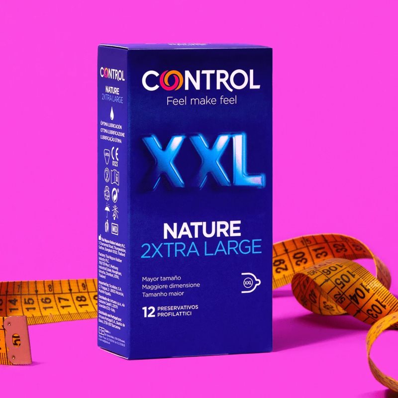 Control Nature 2XTRA Large XXL Préservatifs 12 Pcs