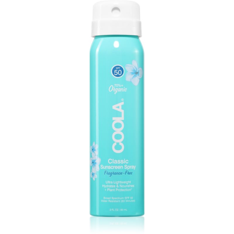 Coola Fragrance Free слънцезащитен спрей SPF 50 60 мл.