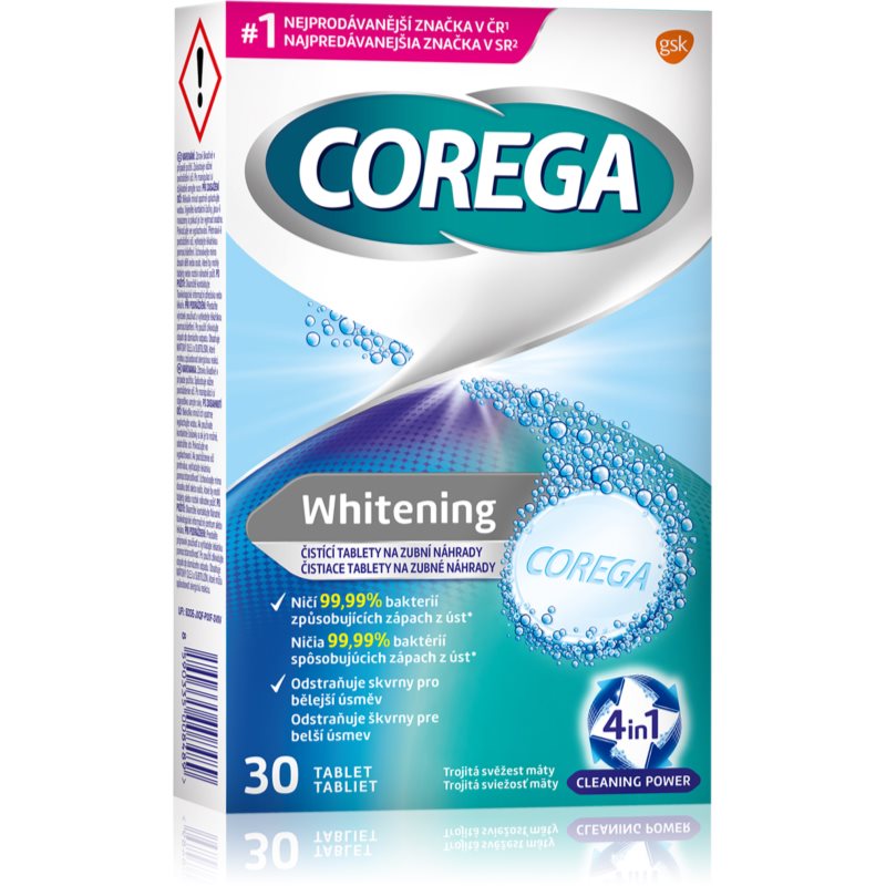 Corega Tabs Whitening tablety na bielenie 30 tbl kúpite na Notino.sk