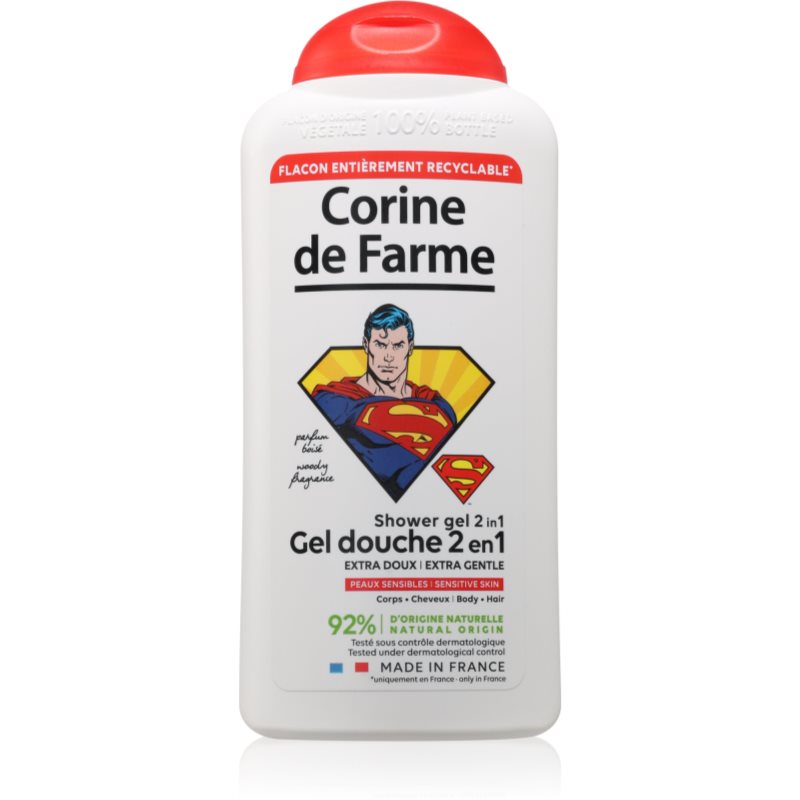 Corine de farme Shower Gel 2 in 1 Superman Duschtvål 2-i-1 300 ml unisex