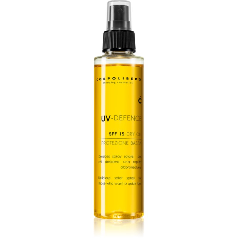 

Corpolibero UV-Defence Dry Oil захисна олійка для підтримки засмаги SPF 15