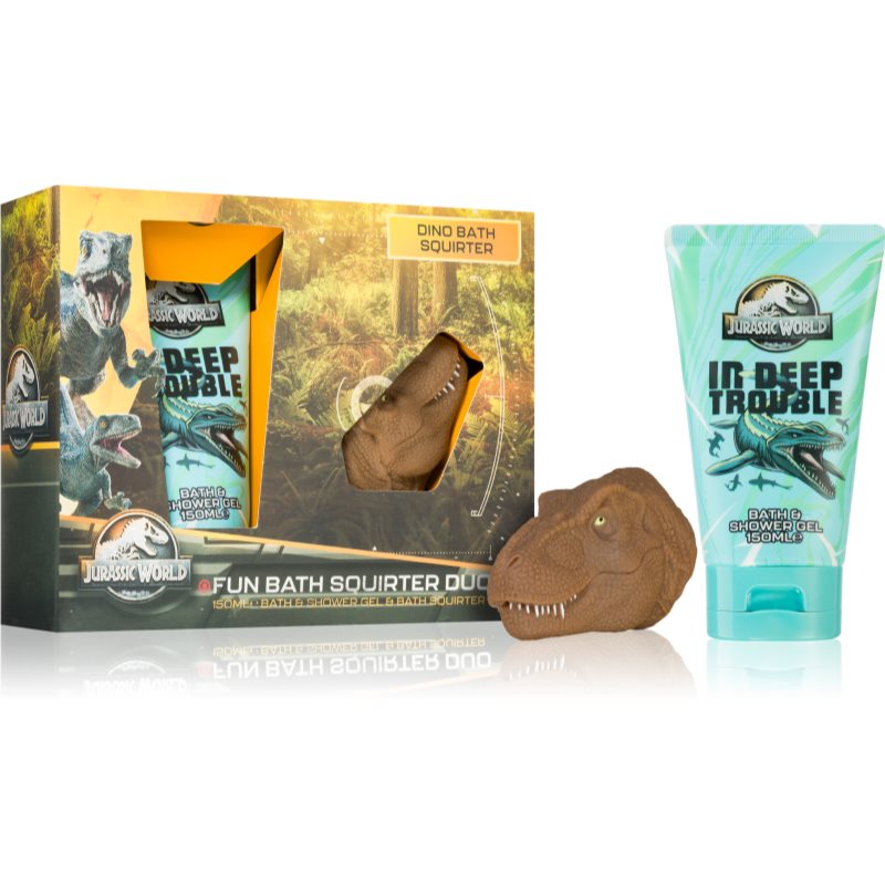 Corsair Jurassic World Dusch- och badtvål with dinosaur squirter(+ toy) 150 ml unisex