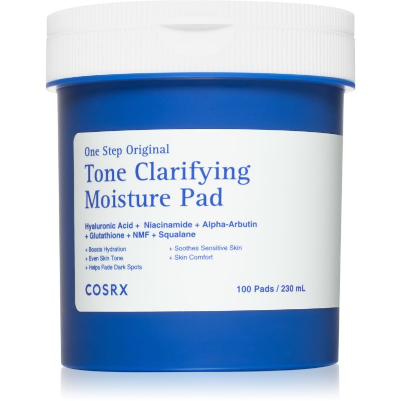 Cosrx One Step Original Tone Clarifying Moisture Pad επιθέματα τόνωσης με ενυδατικό αποτέλεσμα 100 τμχ