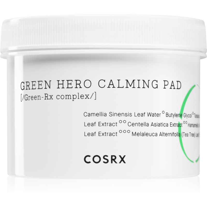 Cosrx One Step Green Hero Calming intenzivno revitalizacijske blazinice s pomirjajočim učinkom 70 kos