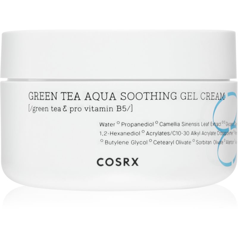 Cosrx Green Tea Aqua Soothing зволожуючий крем-гель має заспокійливі властивості 50 мл