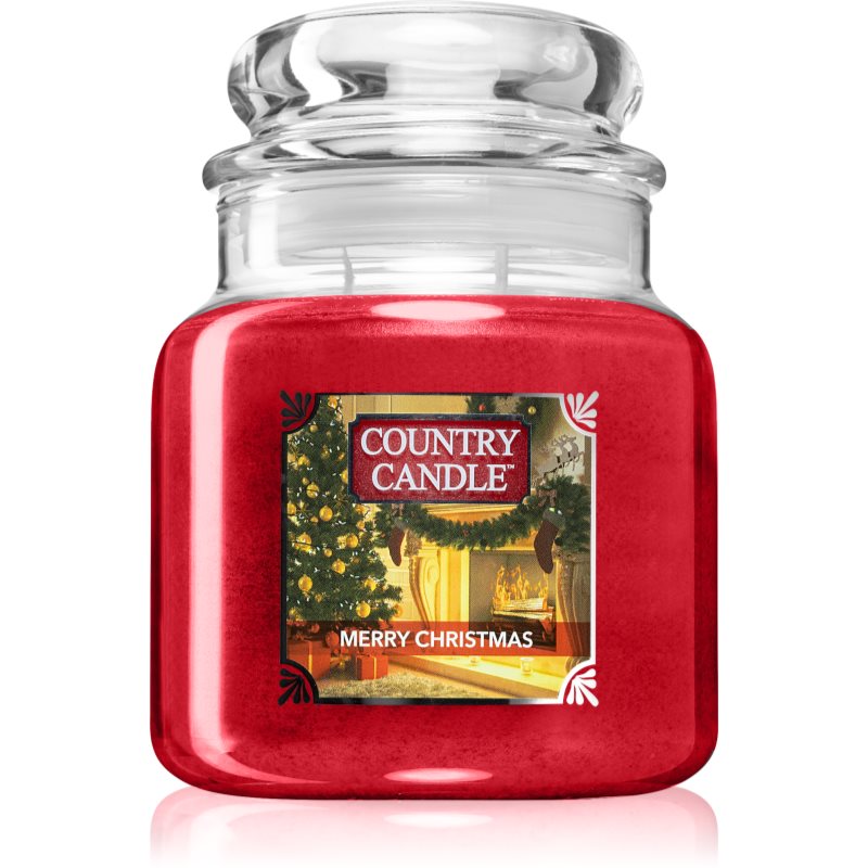 Country Candle Merry Christmas dišeča sveča 453 g