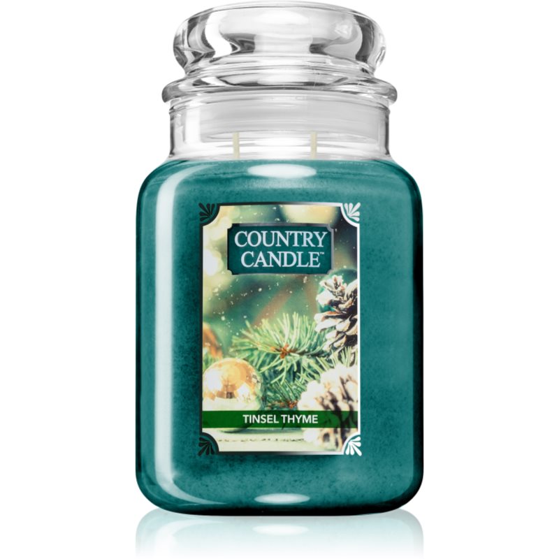 Country Candle Tinsel Thyme vonná sviečka 680 g