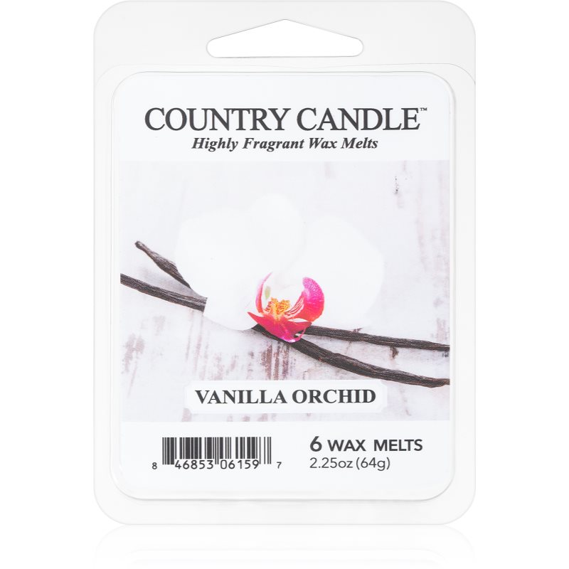 Country Candle Vanilla Orchid illatos viasz aromalámpába 64 g