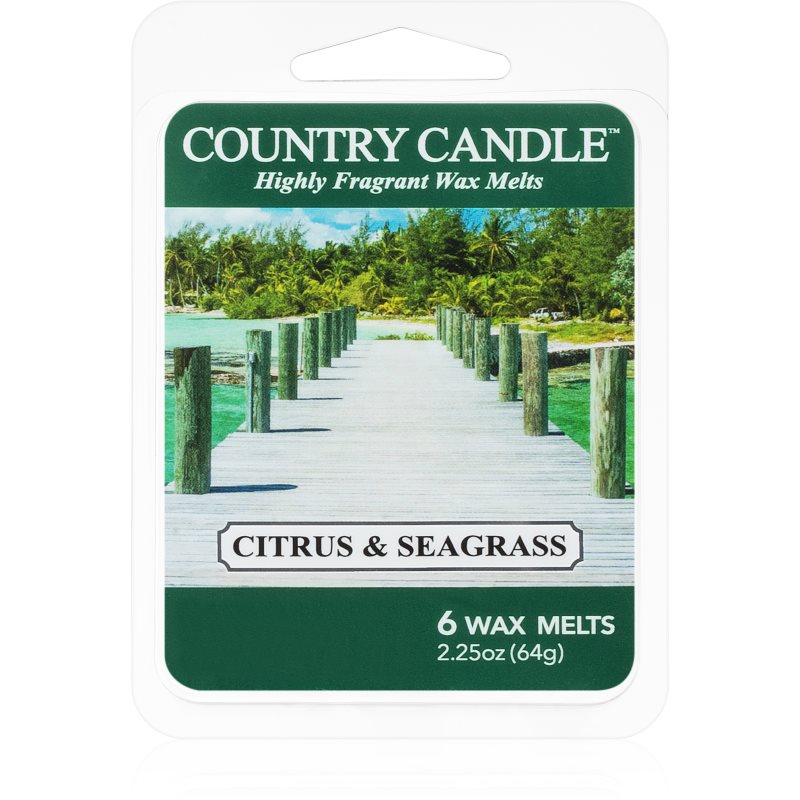 Country Candle Citrus & Seagrass vaško lydinys 64 g