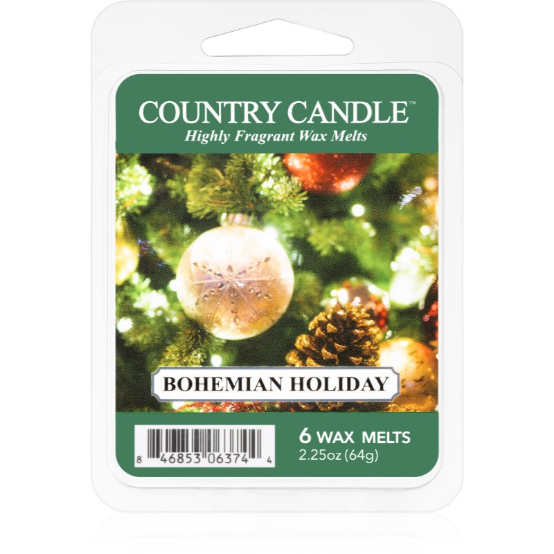 Country Candle Bohemian Holiday vaško lydinys 64 g