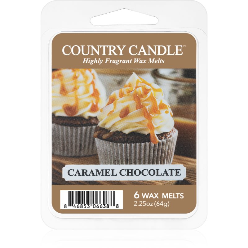 Country Candle Caramel Chocolate illatos viasz aromalámpába 64 g