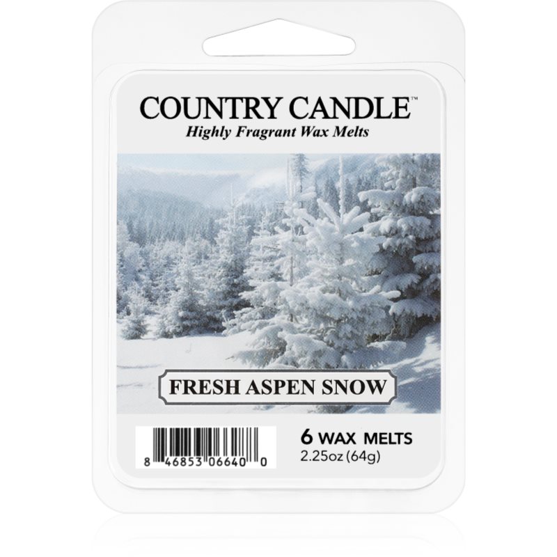 Country Candle Fresh Aspen Snow vosek za aroma lučko 64 g