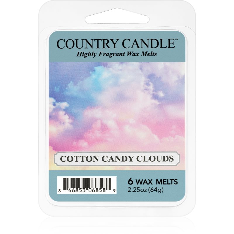 Country Candle Cotton Candy Clouds illatos viasz aromalámpába 64 g