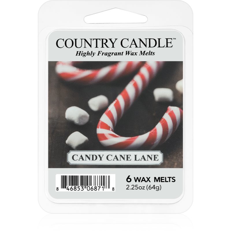 Country Candle Candy Cane Lane vosek za aroma lučko 64 g