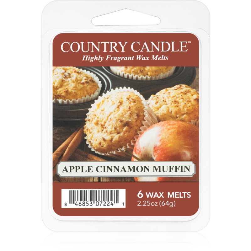 Country Candle Apple Cinnamon Muffin vosek za aroma lučko 64 g