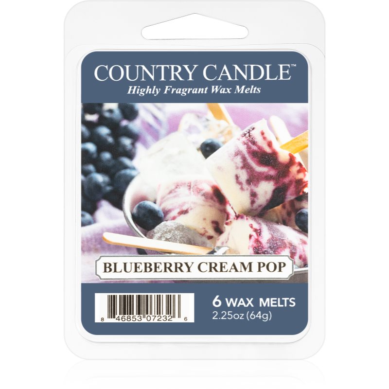 Country Candle Blueberry Cream Pop vosek za aroma lučko 64 g