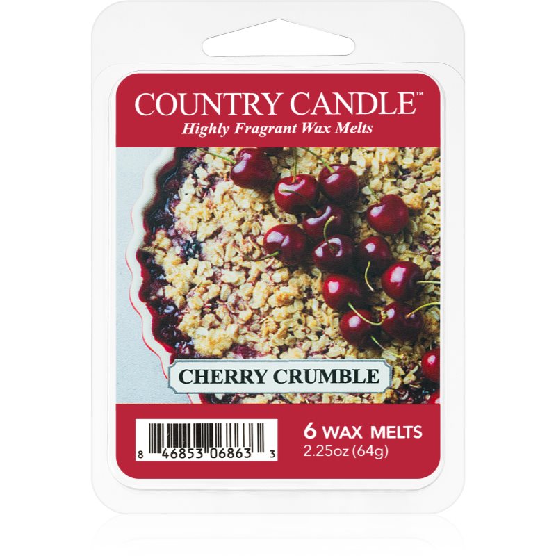 Country Candle Cherry Crumble wachs für aromalampen 64 g