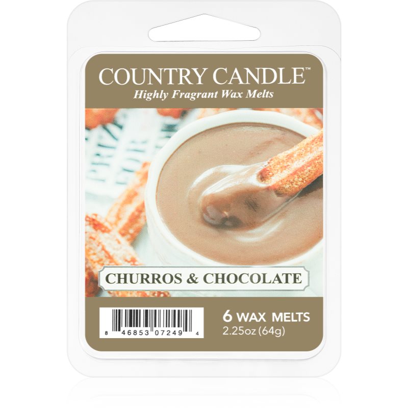 Country Candle Churros & Chocolate wachs für aromalampen 64 g
