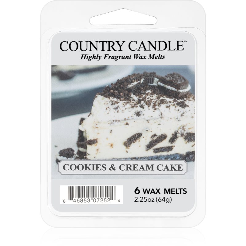 Country Candle Cookies & Cream Cake illatos viasz aromalámpába 64 g