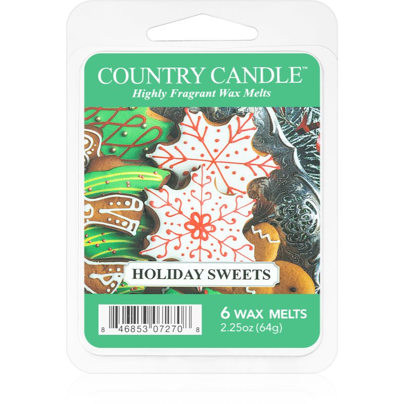 Country Candle Holiday Sweets illatos viasz aromalámpába 64 g