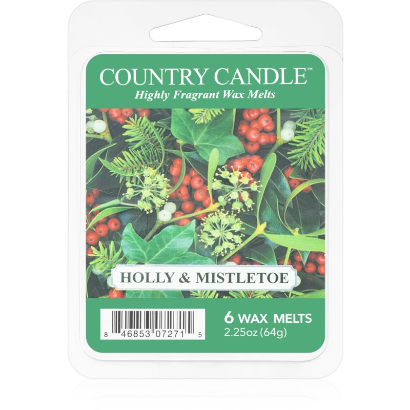 Country Candle Holly & Mistletoe wachs für aromalampen 64 g