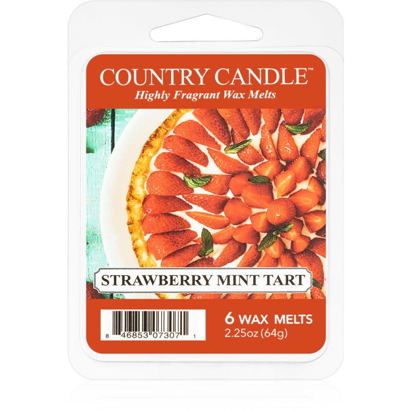 Country Candle Strawberry Mint Tart Wax Melt 64 G