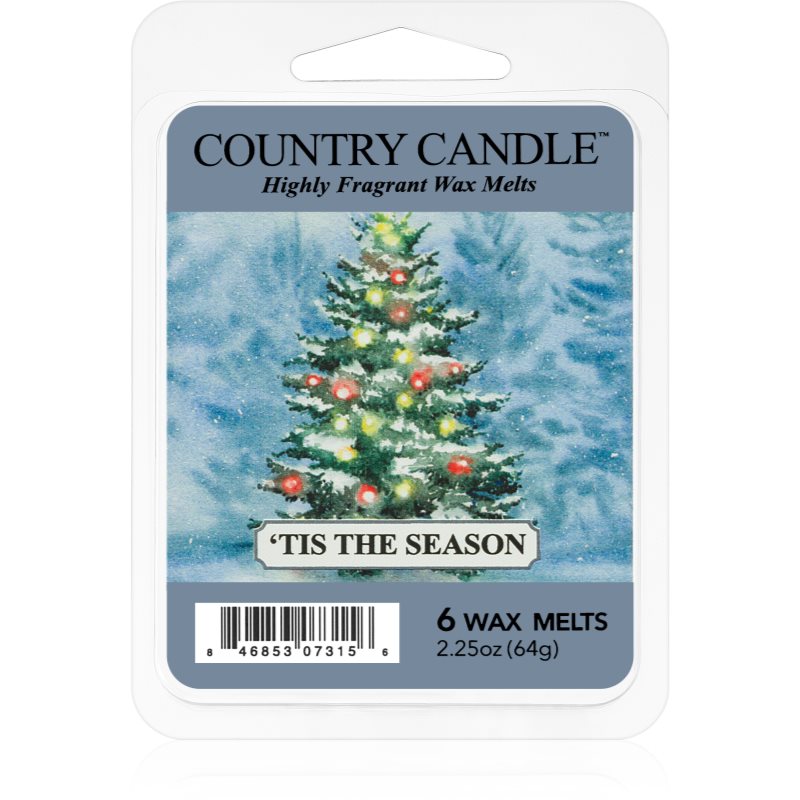 Country Candle 'Tis The Season vosek za aroma lučko 64 g