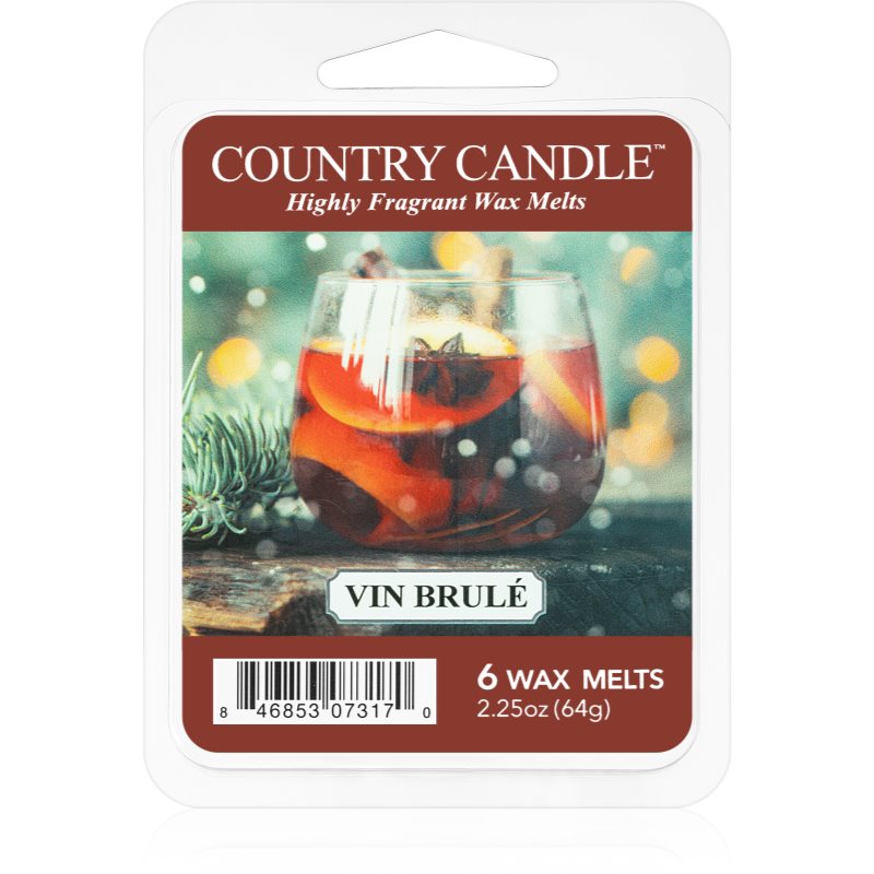 Country Candle Vin Brulé vosek za aroma lučko 64 g