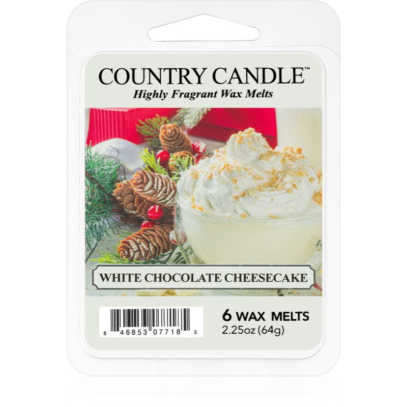 Country Candle White Chocolate Cheesecake illatos viasz aromalámpába 64 g