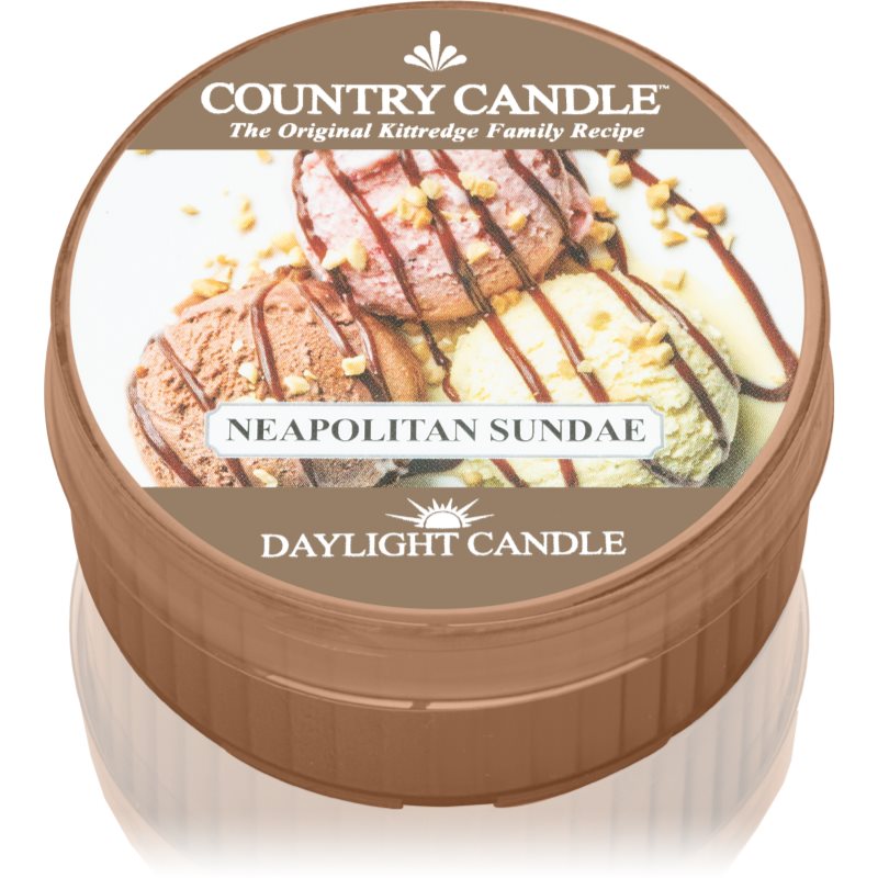 Country Candle Neapolitan Sundae čajová sviečka 42 g