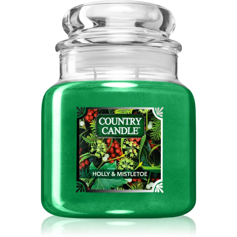 Country Candle Holly & Mistletoe Scented Candle 453 G