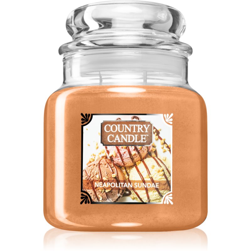 Country Candle Neapolitan Sundae scented candle 453 g
