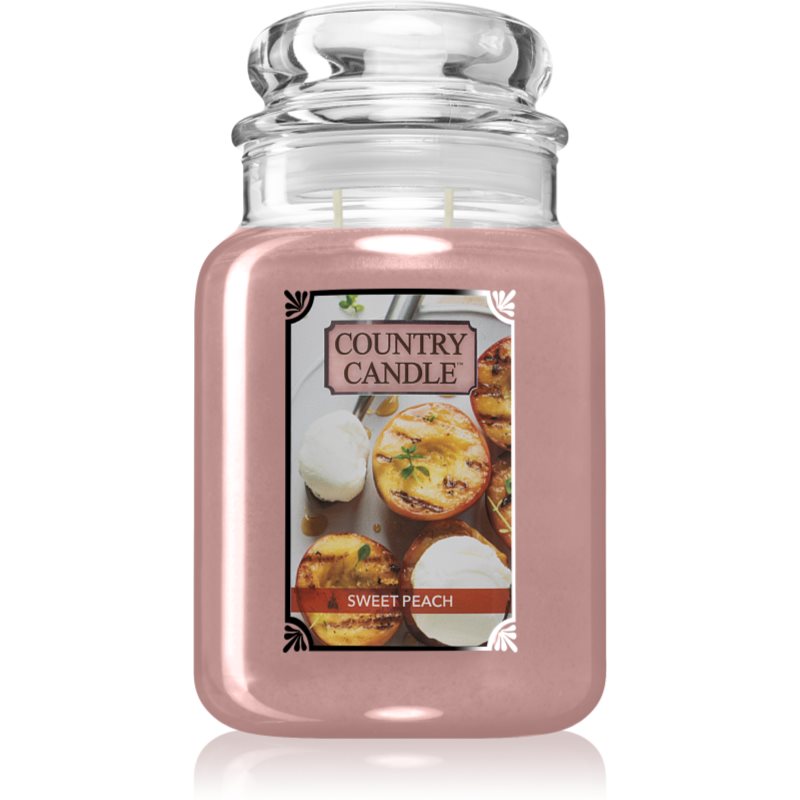 Country Candle Sweet Peach ароматна свещ 680 гр.