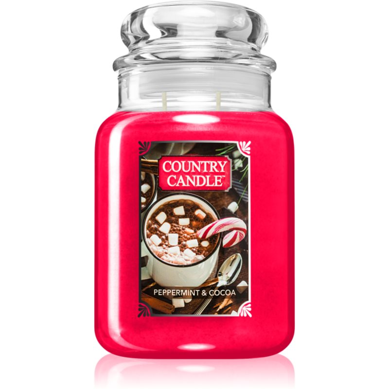Country Candle Peppermint & Cocoa vonná svíčka 737 g