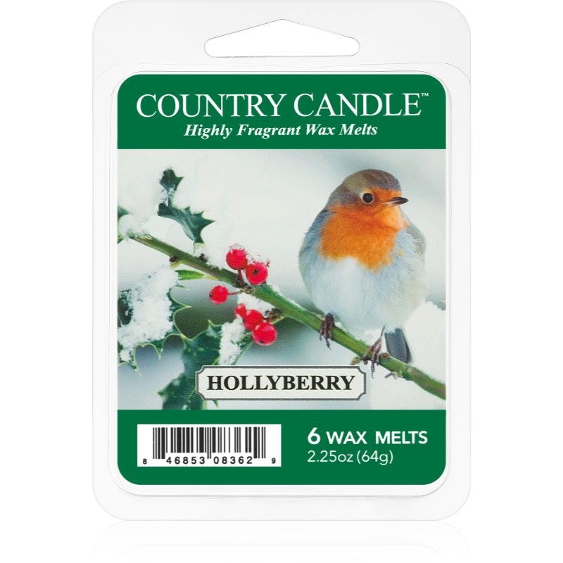 Country Candle Hollyberry vosek za aroma lučko 64 g