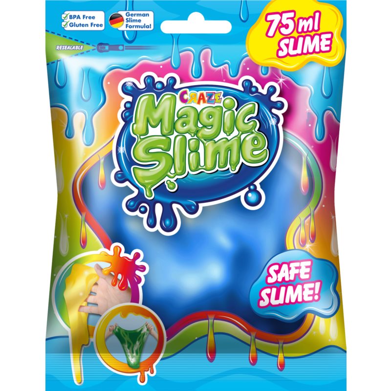 Craze Magic Slime barevný sliz Blue 75 ml
