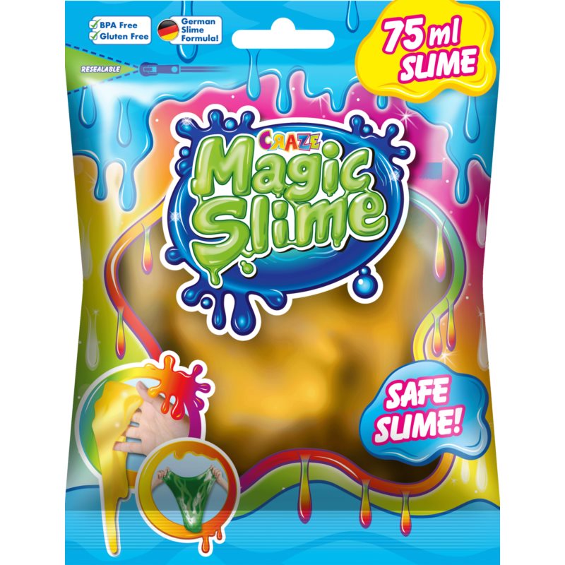 Craze Magic Slime farebný sliz Gold 75 ml