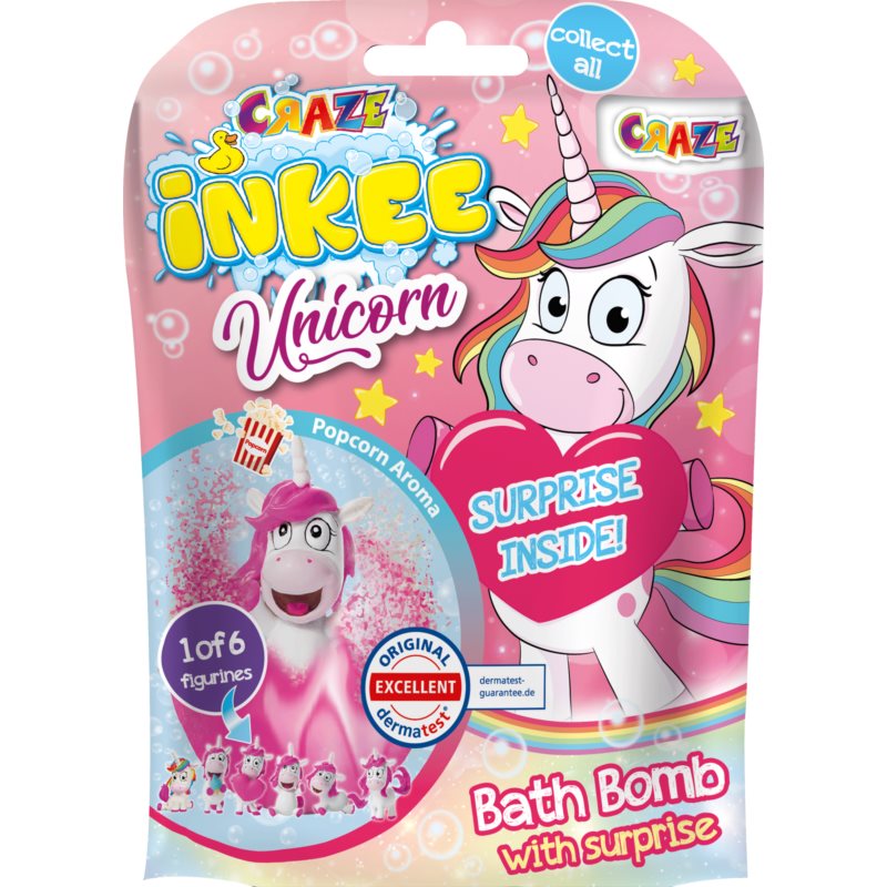 Craze INKEE Unicorn бомбочка для ванни для дітей 1 кс
