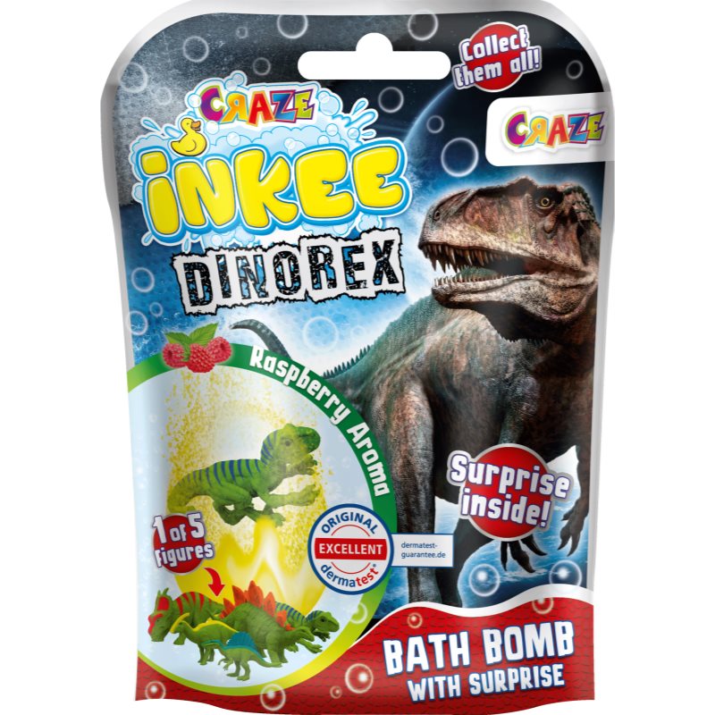 Craze INKEE Dino fürdőgolyó gyermekeknek 1 db