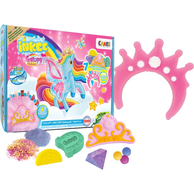 Craze INKEE Galupy Unicorn Set Pour Le Bain Pour Enfant