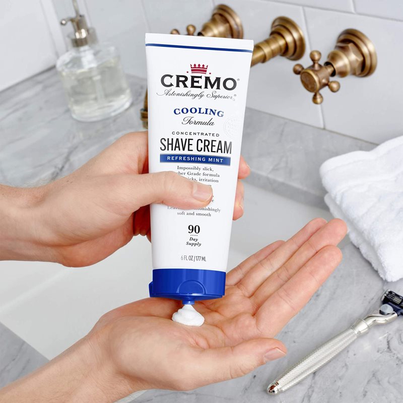 Cremo Refreshing Mint Cooling Shave Cream крем для гоління в тюбику для чоловіків 177 мл