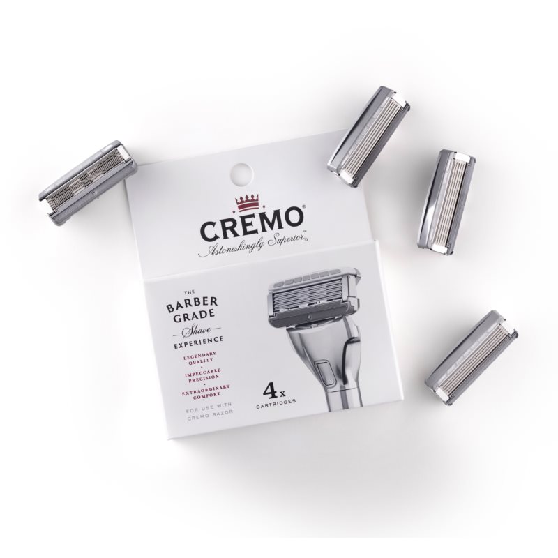 Cremo Accessories Cartridges Replacement Blades 4 Pc
