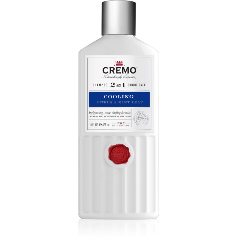 Cremo Citrus & Mint Leaf 2in1 Cooling Shampoo стимулюючий та освіжаючий шампунь 2 в 1 для чоловіків 473 мл