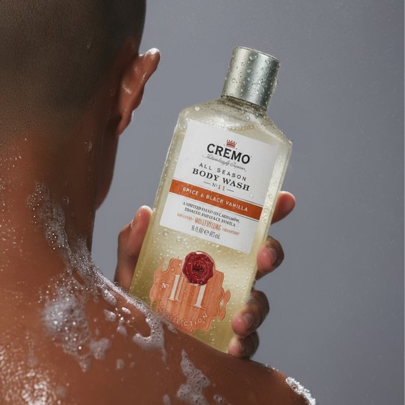 Cremo Spice & Black Vanilla Body Wash sprchový gel pro muže 473 ml (obrázek 3)