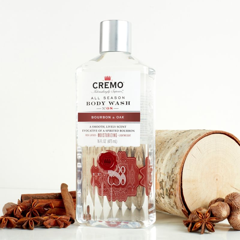 Cremo Body Wash Bourbon & Oak Shower Gel For Men 473 Ml