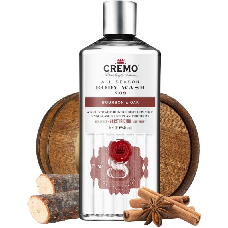 Cremo Bourbon & Oak sprchový gél pre mužov 473 ml (obrázok 3)