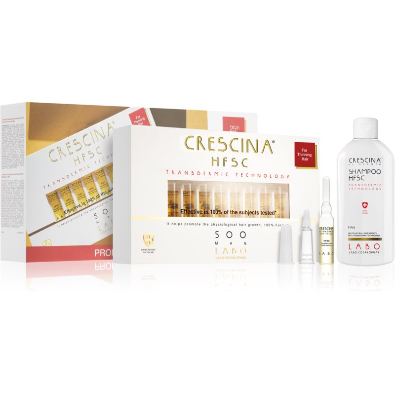 Crescina Transdermic 500 Re-Growth Set 500 (to Support Hair Growth) For Men