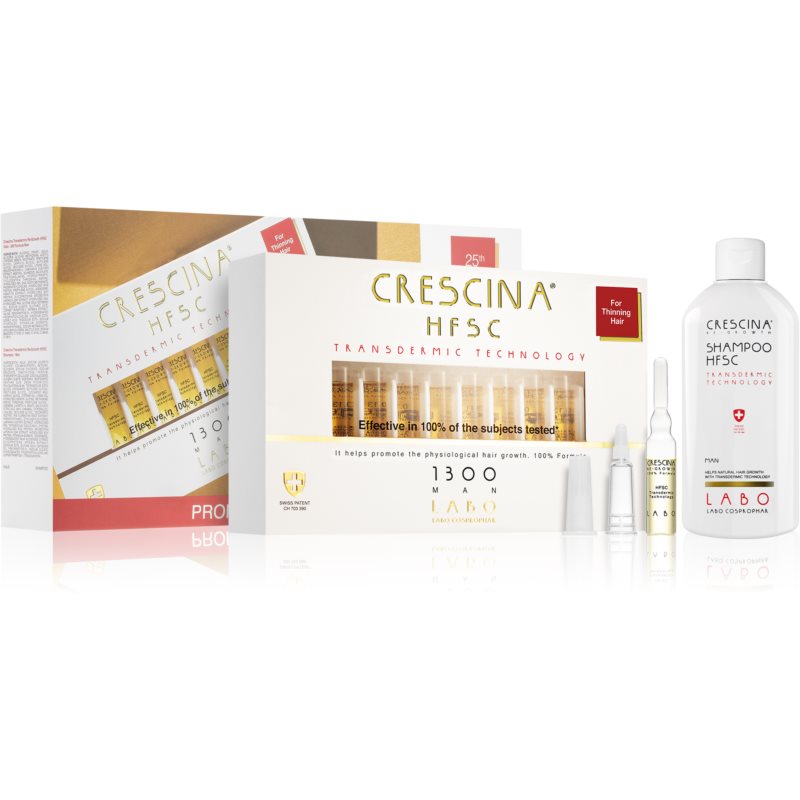Crescina Transdermic 1300 Re-Growth Set (to Support Hair Growth) For Men