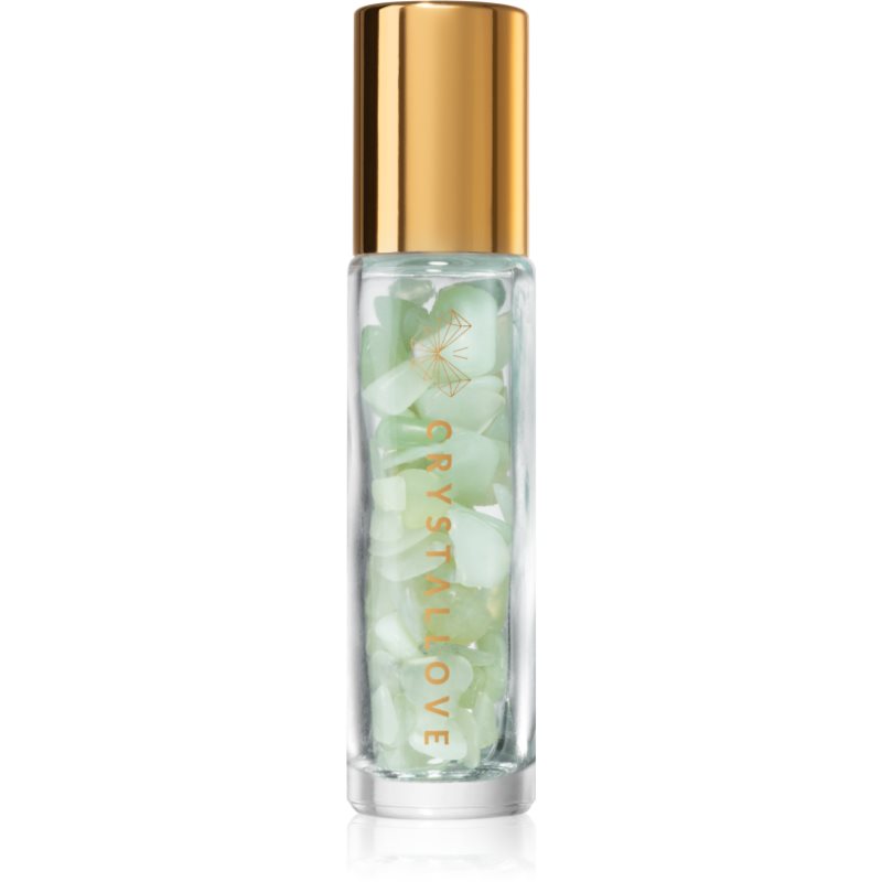 Crystallove Jade Oil Bottle roll-on with crystals refillable 10 ml
